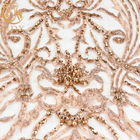 Bordado frisado luxuoso excelente da decoração 3D da tela do vestido de casamento
