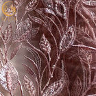 Poliéster frisado cor-de-rosa popular das telas 20% do laço do casamento solúvel em água