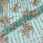 Forma George Embroidery Lace Fabrics Green Mesh Handmade 20% Polyeter