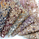 Forma George Embroidery Lace Fabrics Green Mesh Handmade 20% Polyeter