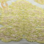 Largura bordada feito-à-medida romântica de Mesh Lace Fabric Polyester 140cm
